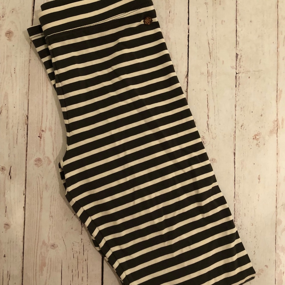 Matilda Jane green and white stripe pants